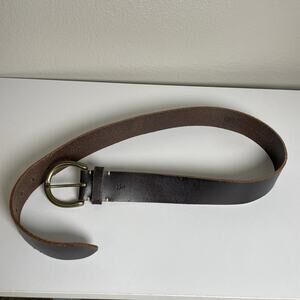 FRYE Dark Brown Scratched Genuine Leather Dress Belt Men Small 29" - 33" India